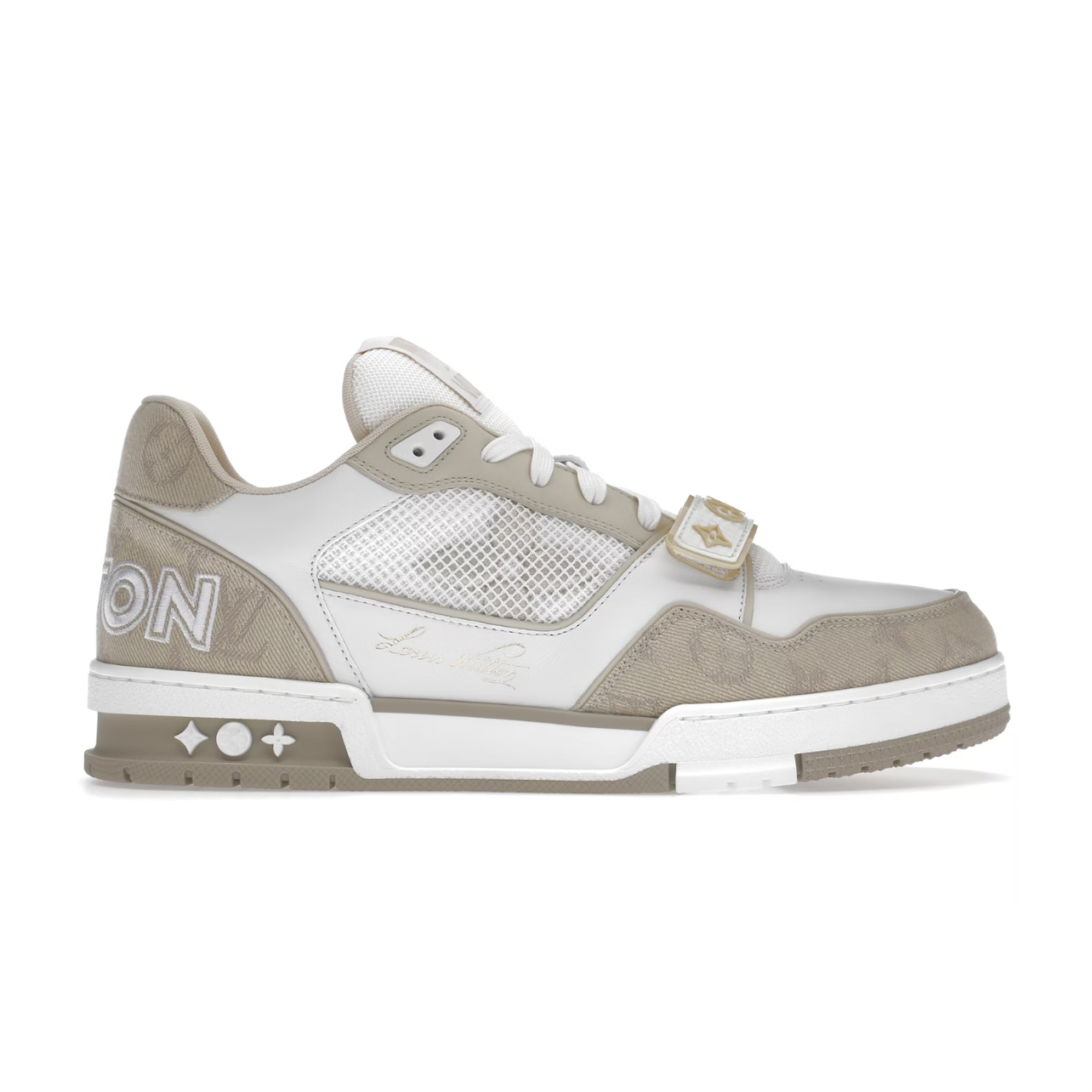 01768F32-AF83-452F-8AD2-AA26226B1D86.png Louis Vuitton Trainer Sneaker 'Beige' - Image 1