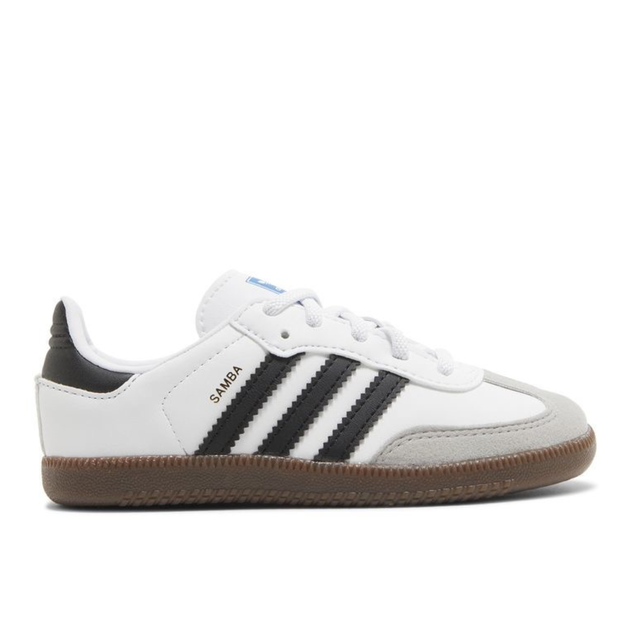 2553C3B3-EB08-4F62-A508-B1D9FC61C05B.png Adidas Samba - White Black Gum - sneakers kids - Image 1