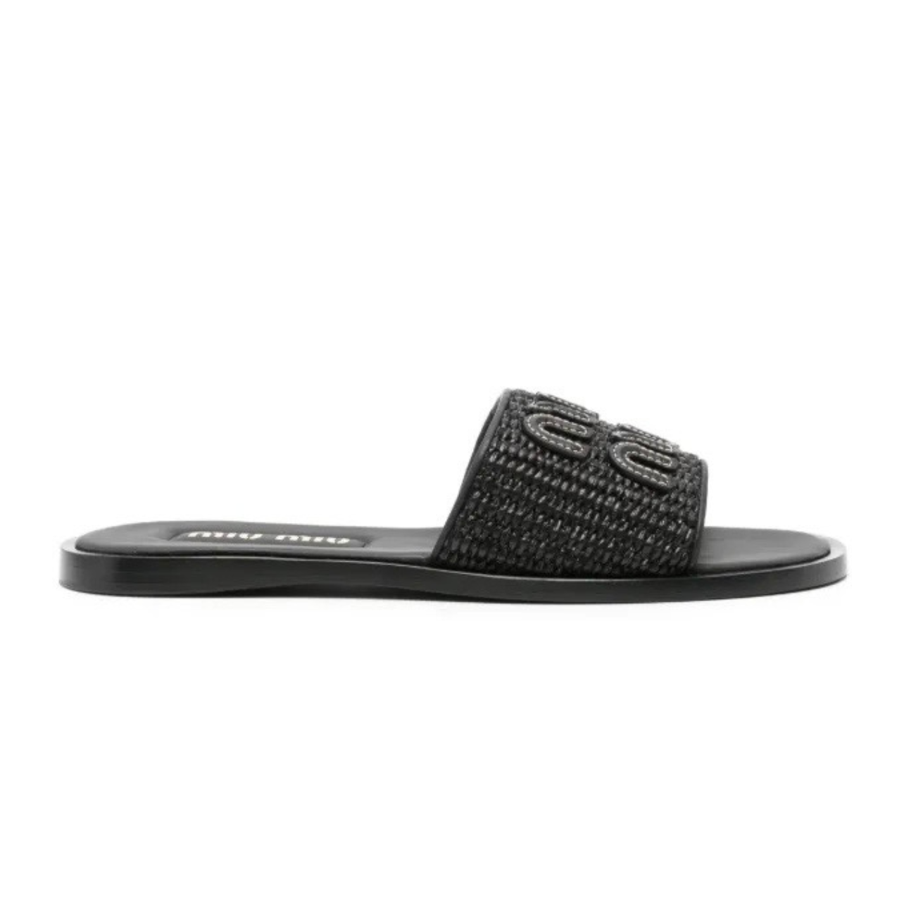 53F8BB16-2168-461D-9B64-C8B0DFE24F8E.png Miu Miu Wmns Slide 'Black Brandy' - Image 1