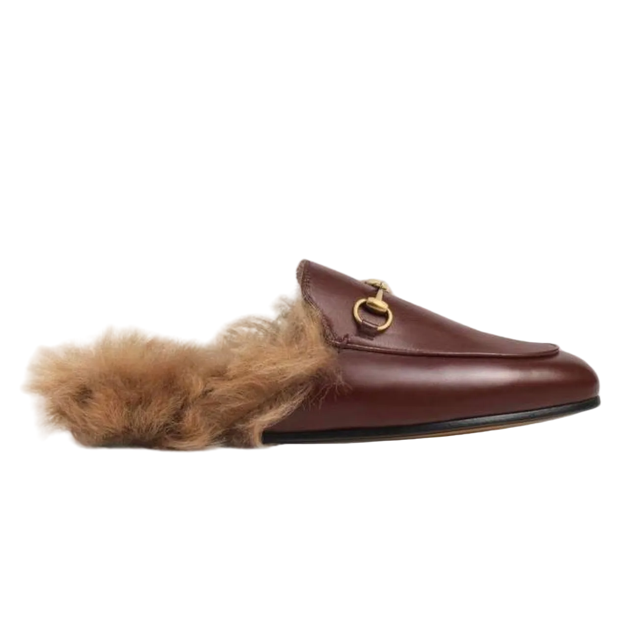 57E87D95-2CFF-4513-A5BA-7592335DF84D.png Gucci Burgundy Princetown Loafers - Image 1