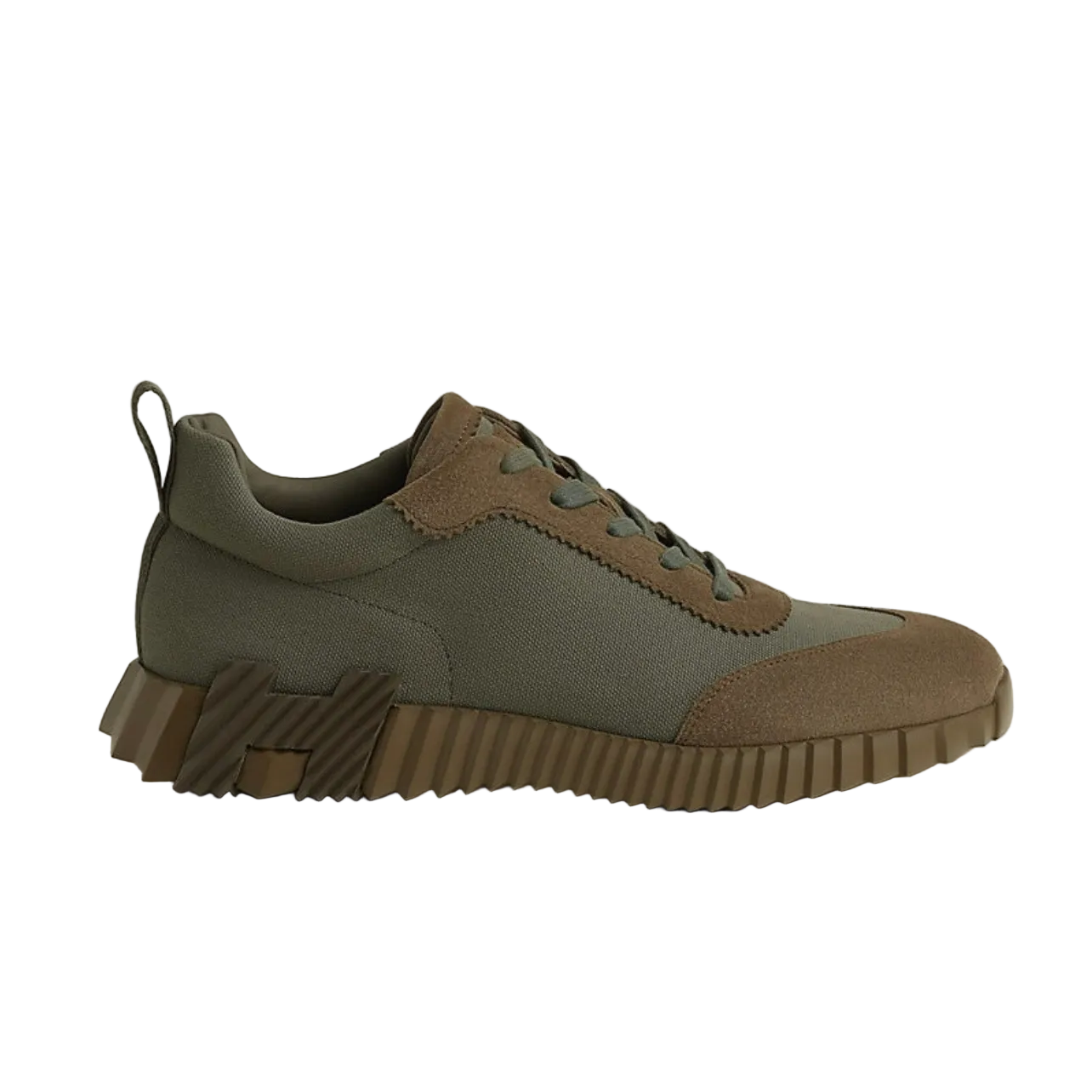 7DF9DF8E-926F-4FF7-89DF-8D7F44F0F0A9.png Hermès Bouncing sneaker 'Vert Toundra' - Image 1
