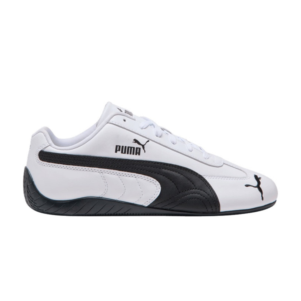 CF80D5BC-0186-4A94-894B-D425C6BBA4D9.png Puma Wmns Speedcat Full Leather 'White Black' - Image 1