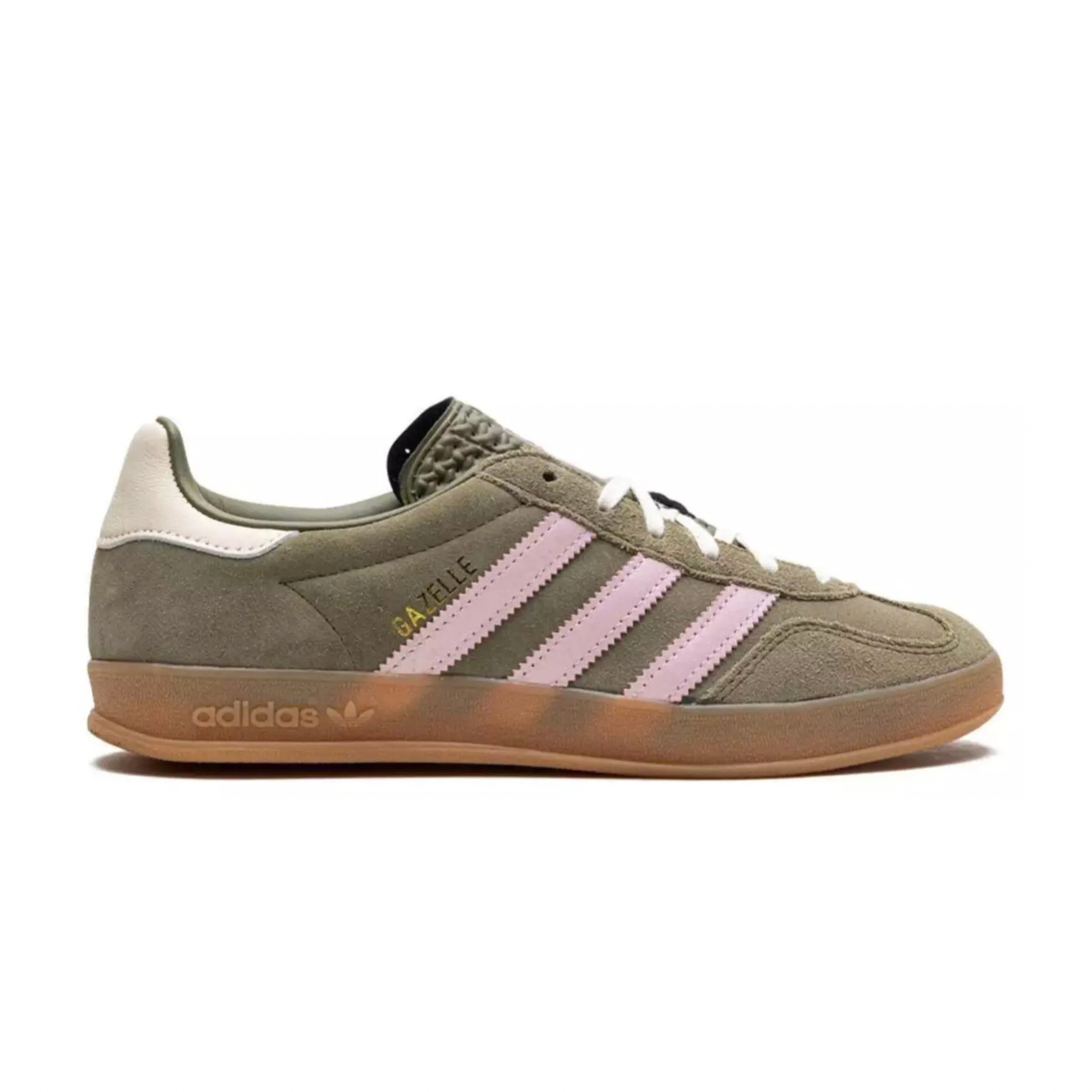E15DD160-4803-4AB9-B3EC-76405D6285B7.png Adidas Gazelle Indoor - Focus Olive Sneakers - Image 1