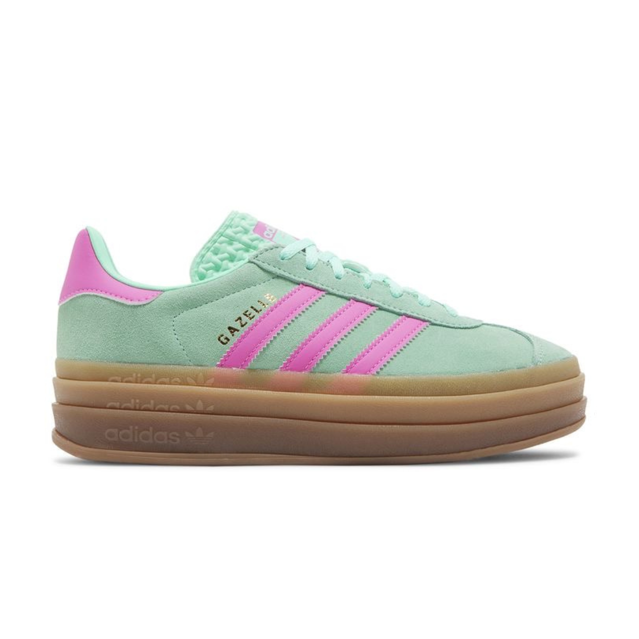 E1E98E18-8ED2-43FE-B5BC-D38228E83806.png Adidas Gazelle Bold – Pulse Mint Screaming Pink - Image 1