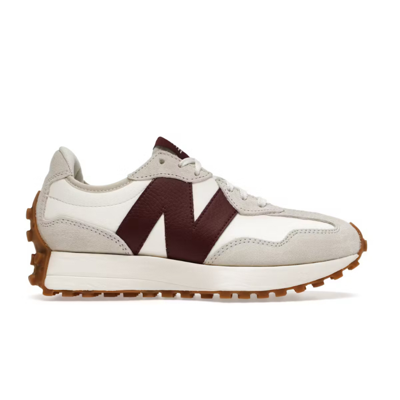 E36E5342-3960-4BF8-A36E-9461F83D7A53.png New Balance 327 Moonbeam Classic Burgundy - Image 1
