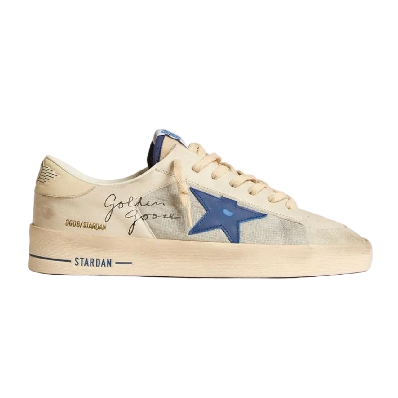 EB18A463-FBE9-4B6C-9C55-B9136AB3885D.png Golden Goose Super-Star Stardan 'Ivory Blue Star'(Men's) - Image 1