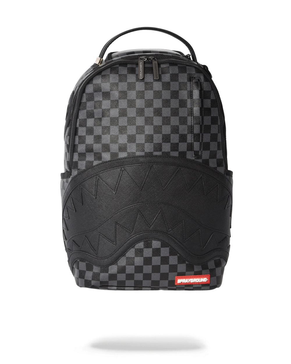 embroidered-dragons-dlx-backpack-henny-black-checkered-sharkmouth-1.jpg Embroidered Dragons DLX Backpack - Henny Black Checkered Sharkmouth - Image 1